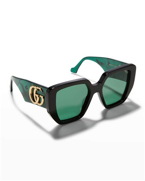 gucci oversize rectangular sunglasses.